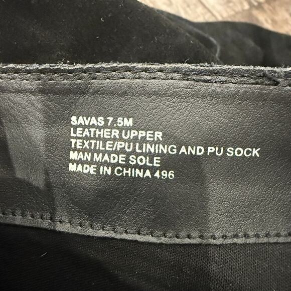 Steve Madden Savas Black Suede Knee High Boots Size 7.5 Western Cowgirl Cottage - Picture 8 of 8